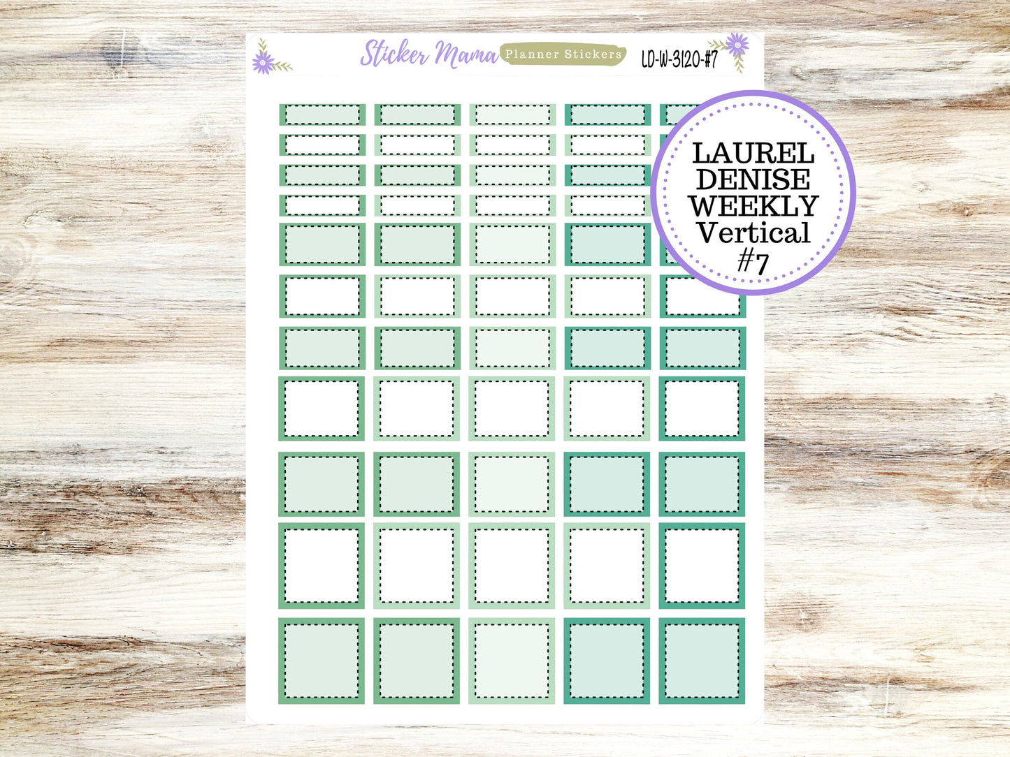 LAUREL DENISE PLANNER Kit #3120 || Laurel Denise Kit || Laurel Denise Stickers || Laurel Denise Horizontal Vertical || March