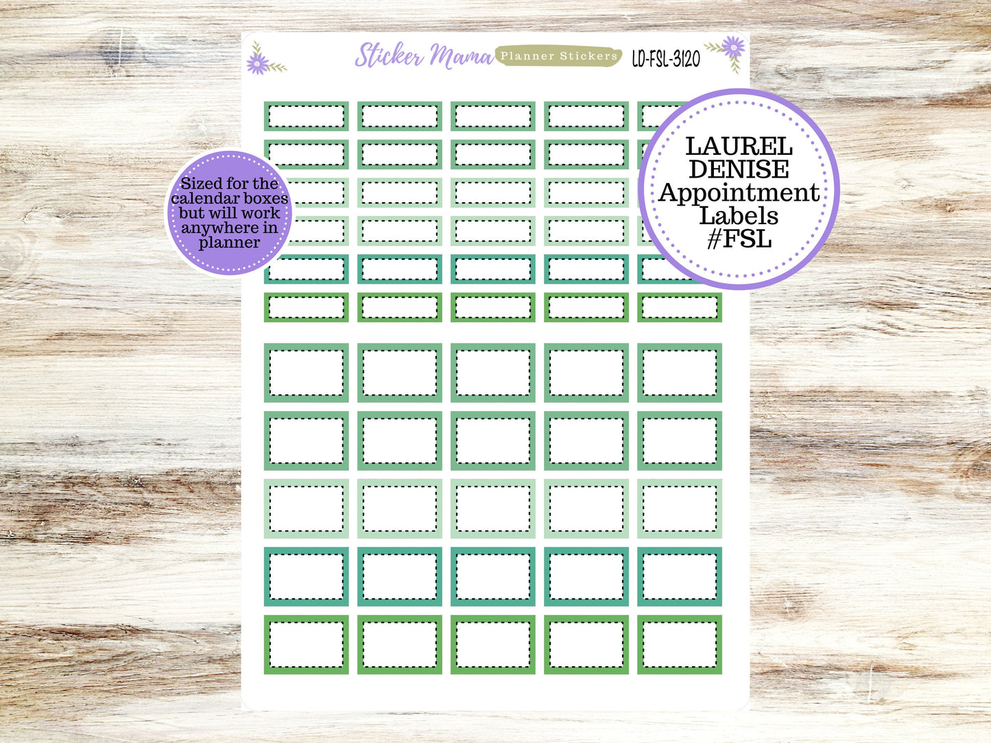 LAUREL DENISE PLANNER Kit #3120 || Laurel Denise Kit || Laurel Denise Stickers || Laurel Denise Horizontal Vertical || March