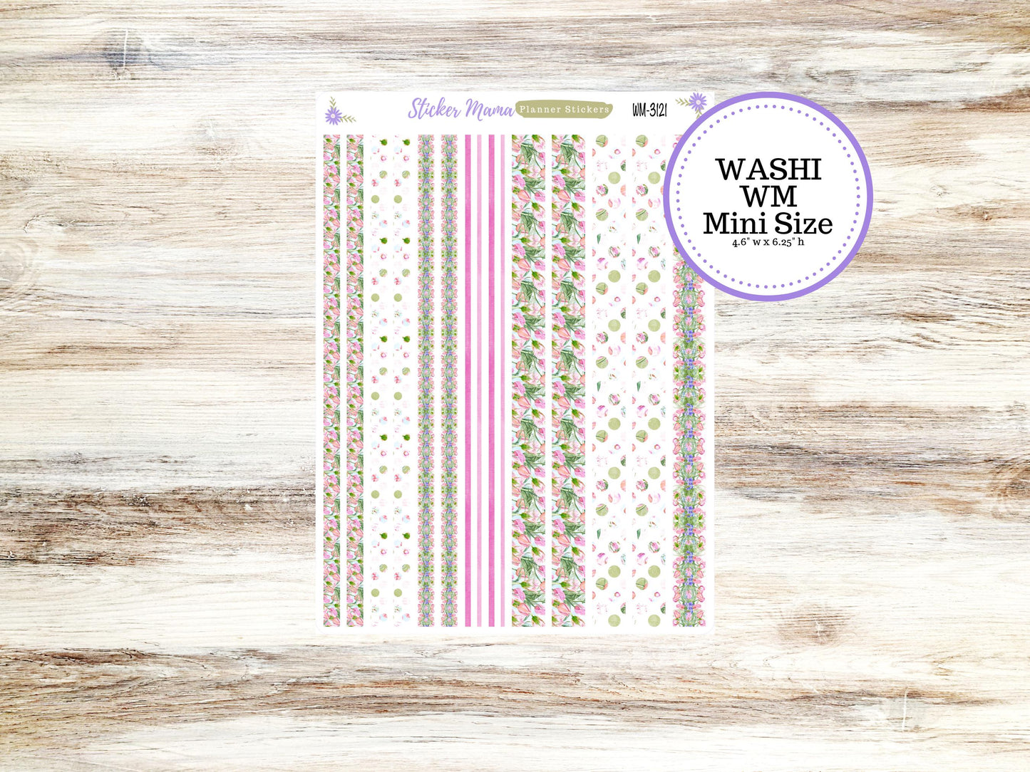 WASHI PLANNER STICKERS || 3121 || Easter Petals || Washi Stickers || St. Patricks Planner Stickers || Washi for Planners