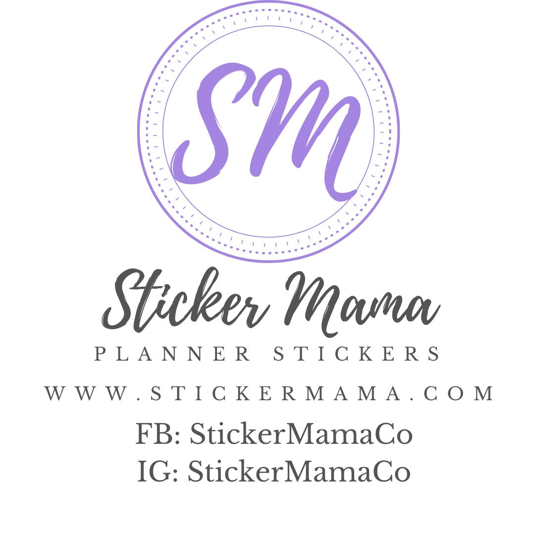 PM ROUTINE STICKERS i113 .3" x 1.5" planner stickers functional stickers sticker mama habit tracker habit sticker habit tracker sticker mama