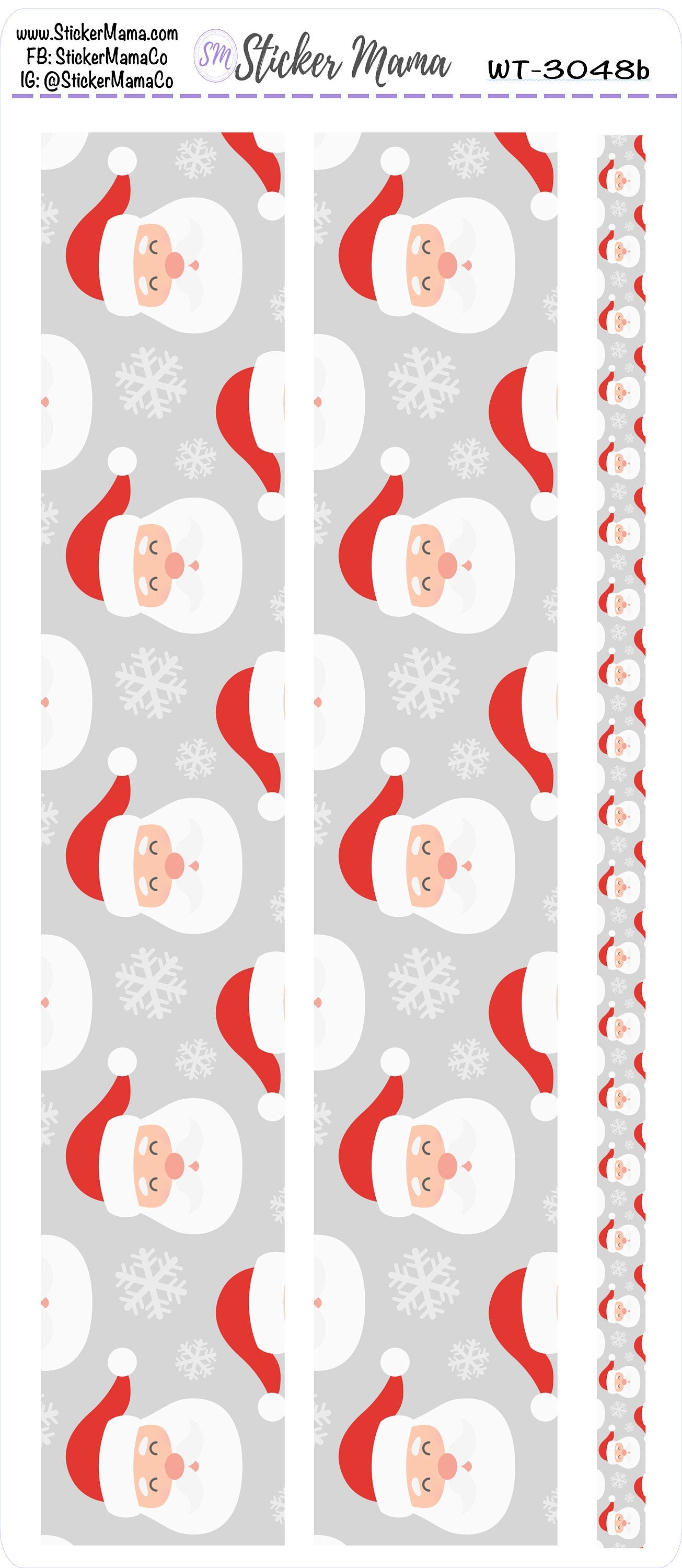W-3048- WASHI STICKERS - New Christmas - Planner Stickers - Washi for Planners