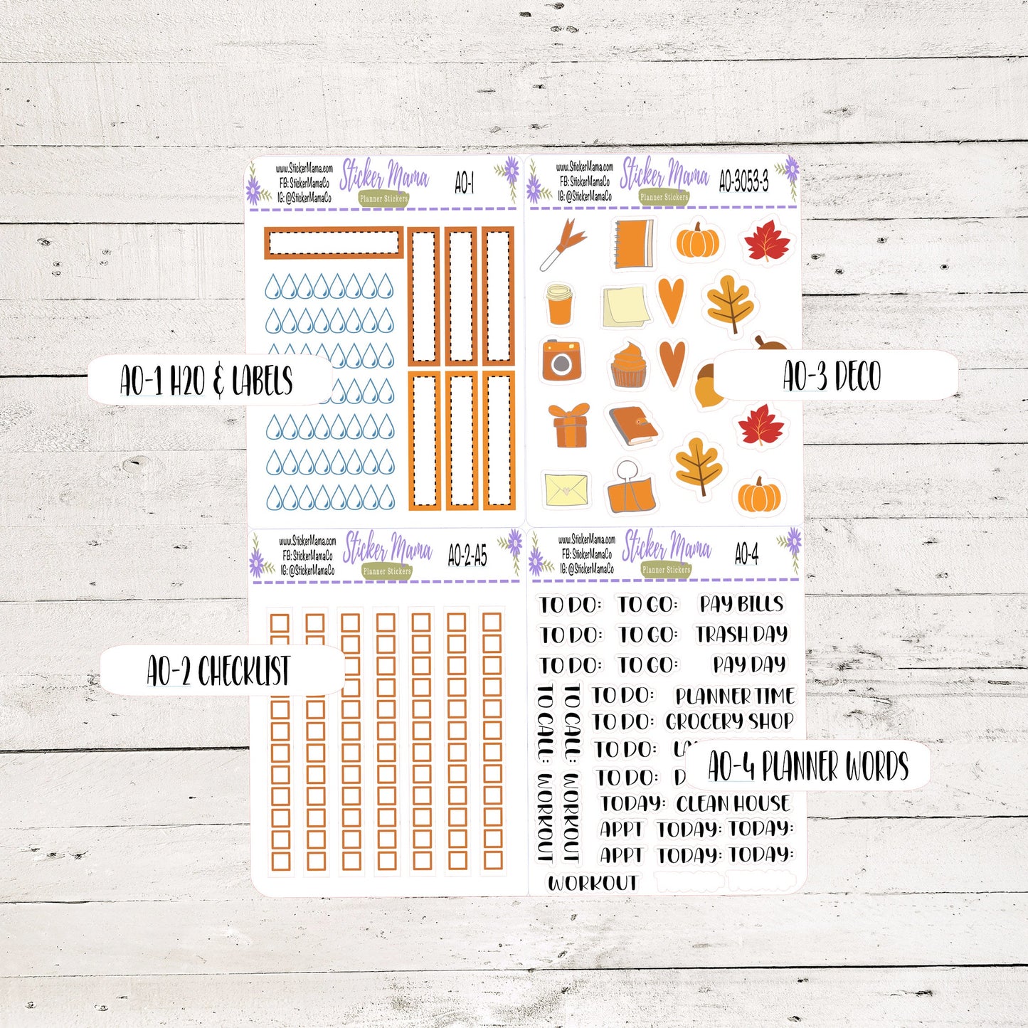 A5 Daily Duo -3053 - THANKSGIVING NOVEMBER Planner Stickers - Daily Duo A5Planner - Daily Duo Stickers - Daily Planner