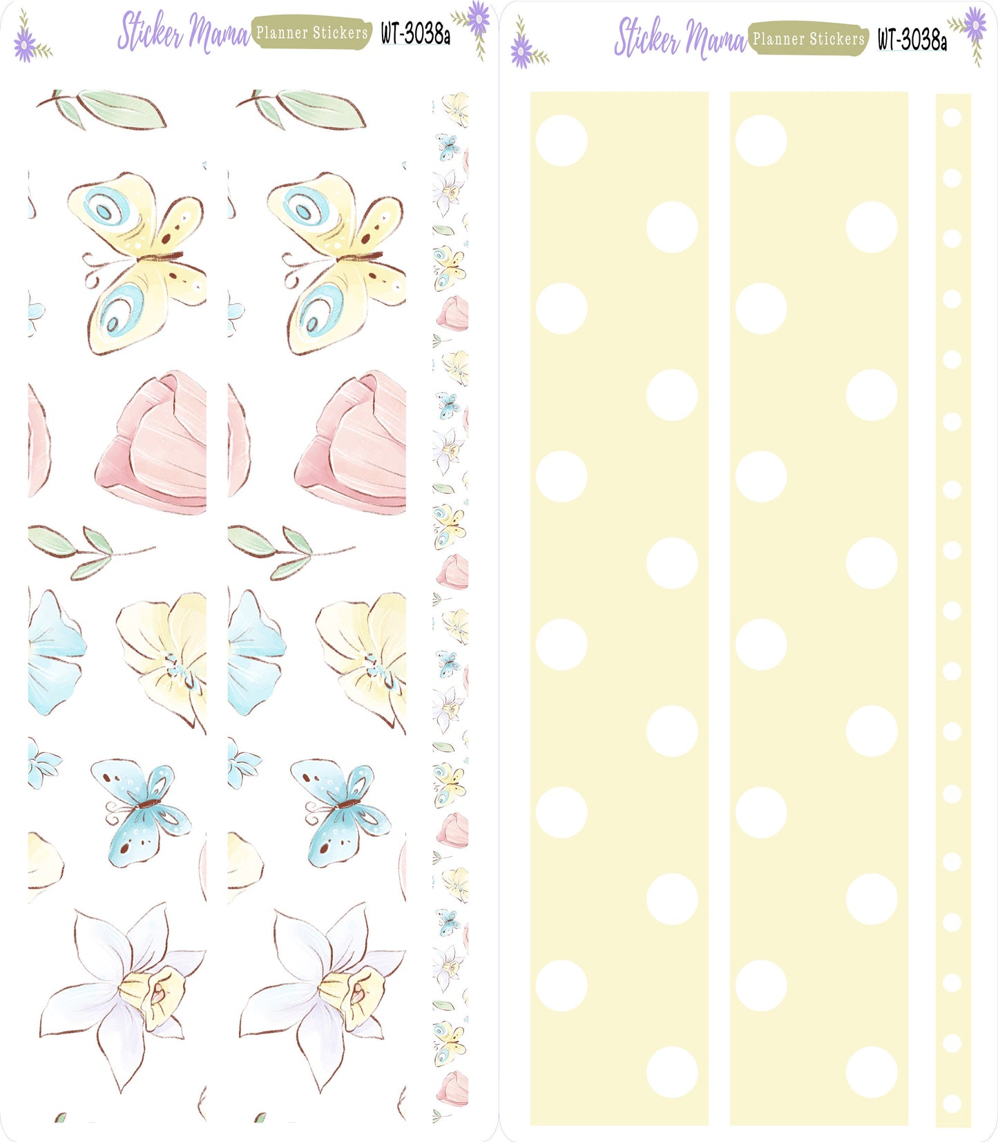 W-3038 "Easter Spring Time" || Washi Stickers || Planner Stickers || Washi for Planners || Easter Sticker Kit