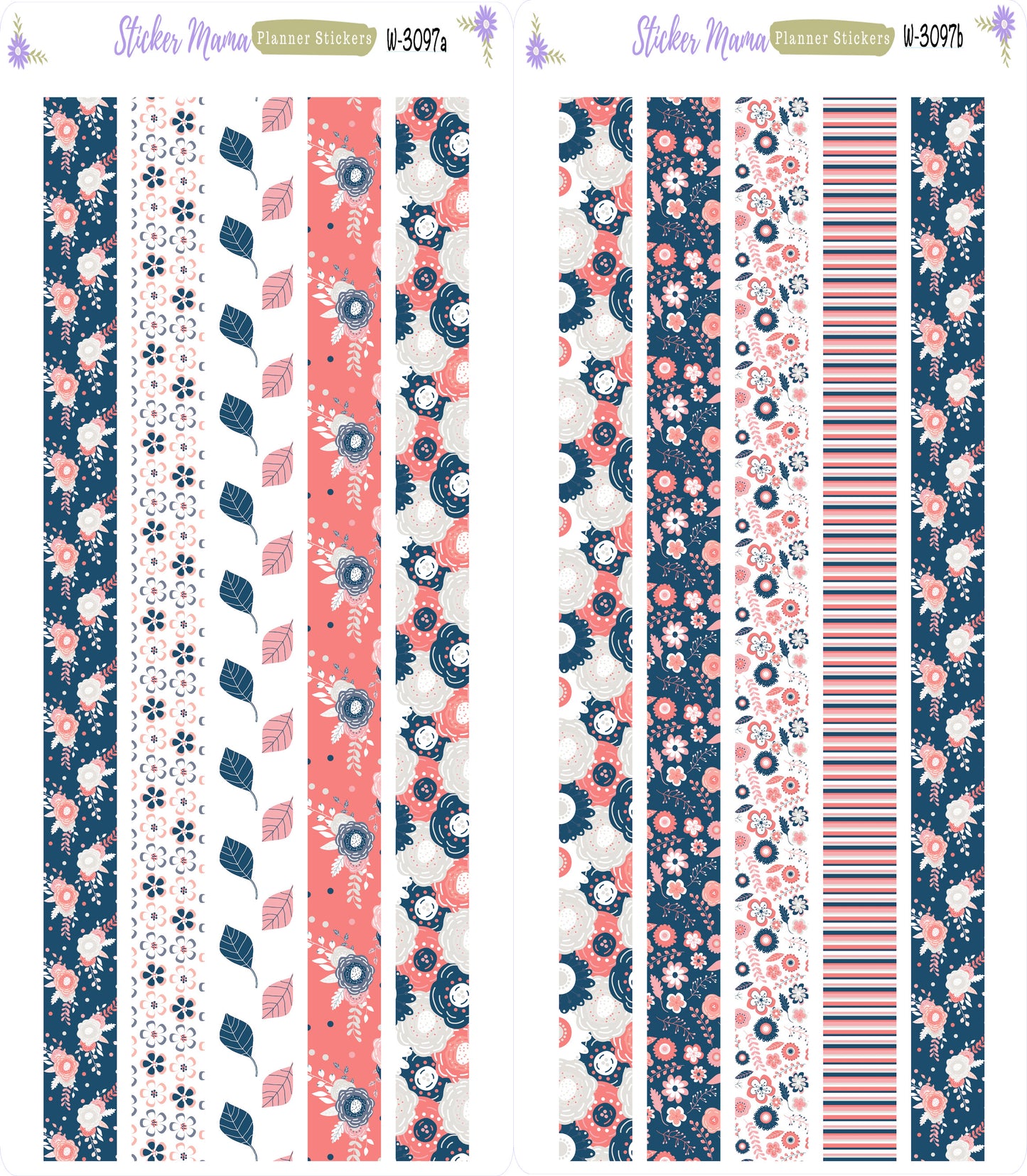 W-3097- Fresh Happiness - Washi Stickers || Planner Stickers || Washi for Planners
