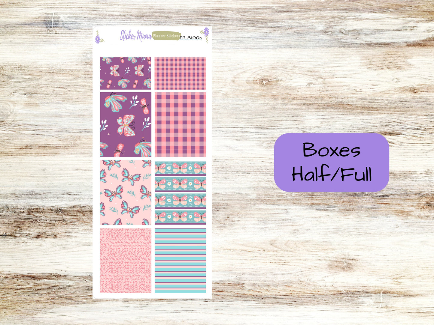 FULL BOXES-3100 || Little Beauty Butterfly || Planner Stickers -|| Full Box for Planners