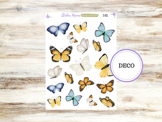DECO-3112 || Spring Butterfly Deco || PLANNER STICKERS || Spring Stickers ||