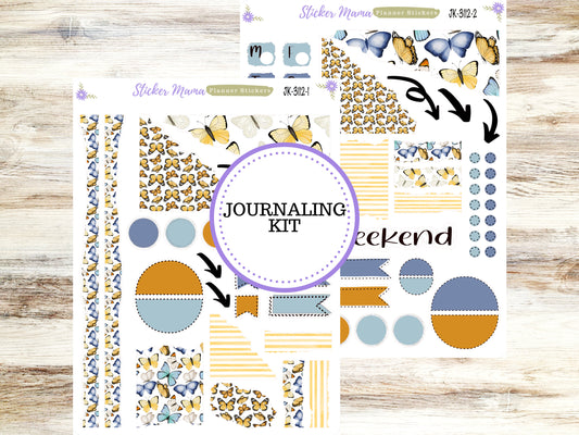 JOURNALING KIT  || #3112 || Spring Butterfly  || Journal Planner || Planner Stickers || Journal Stickers